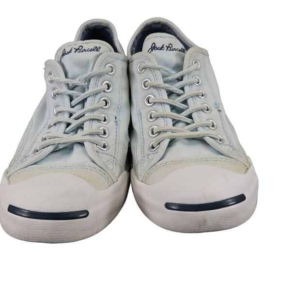 Converse Shoes Womens 9 Sneakers Jack Purcell Ox Classic Canvas Retro Blue Low - Picture 14 of 14